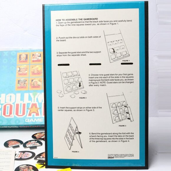 Vintage Hollywood Square Board Game 1980s Family Fun Retro TV Show - Picture 4 of 7